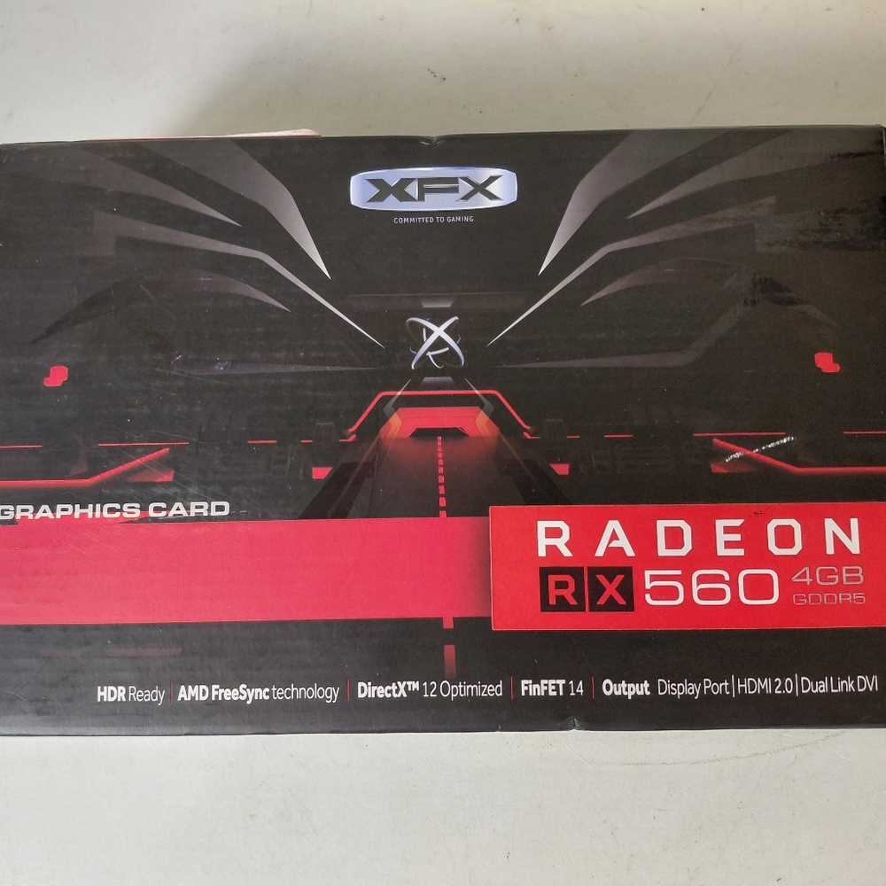 XFX AMD Radeon RX 560 4GB GDDR5 Graphics Card HDMI DisplayPort DVI
